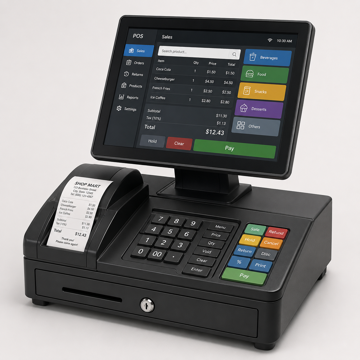 Cashier  control Machine